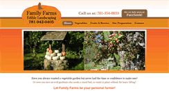 Desktop Screenshot of familyfarmsediblelandscaping.com